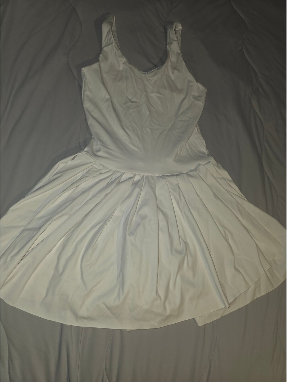 Justify Bubble Skirt A-line Mini Dress with attached shorts - White Girls Size S